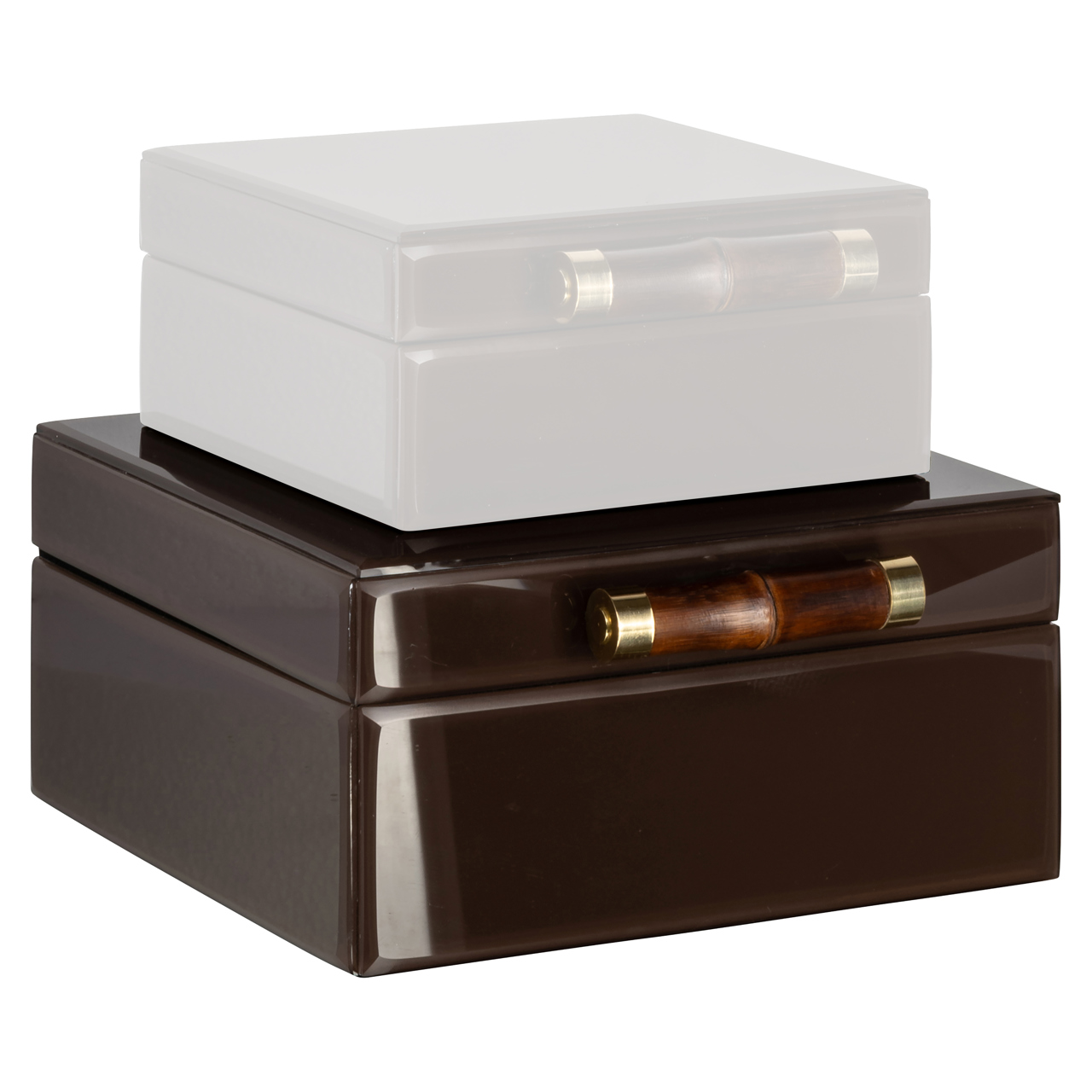 Richmond Interiors Opbergdoos Echo dark brown large