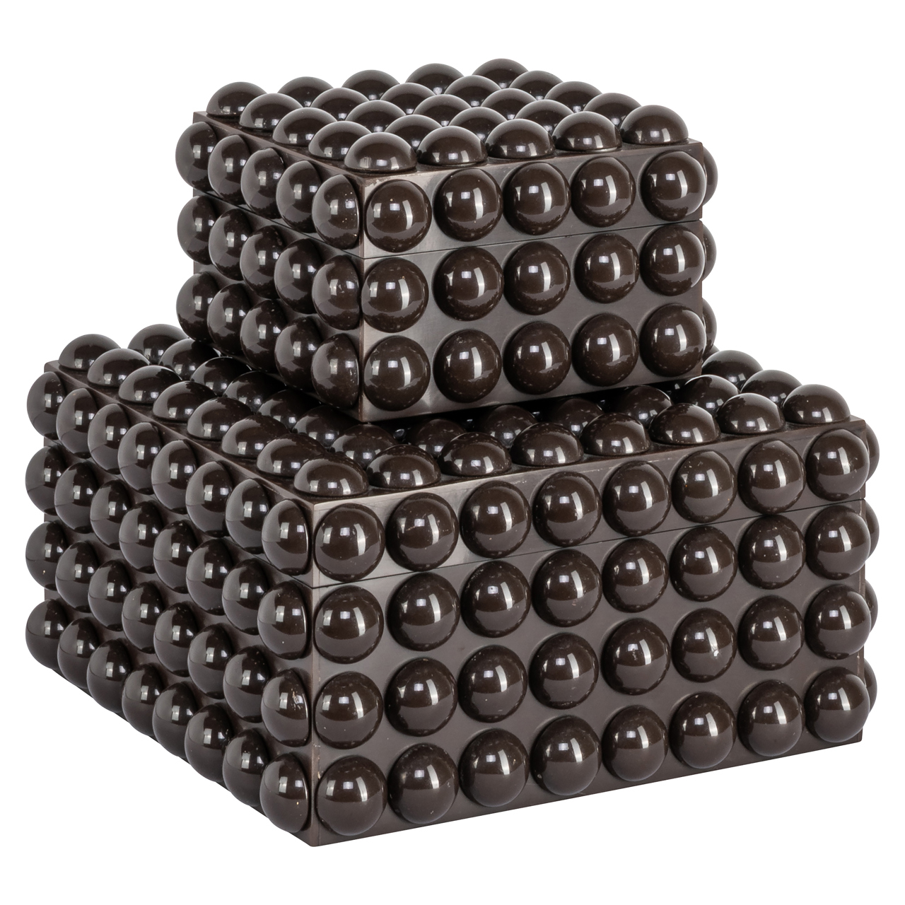 Richmond Interiors Opbergdoos Nyx dark brown large