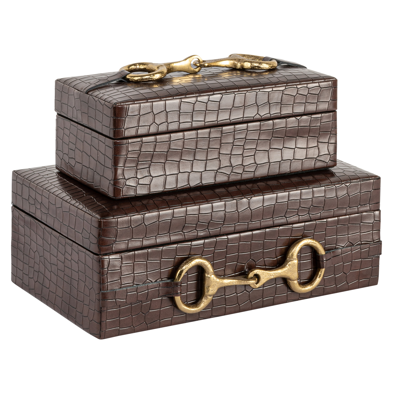 Richmond Interiors Opbergdoos Rex dark brown small