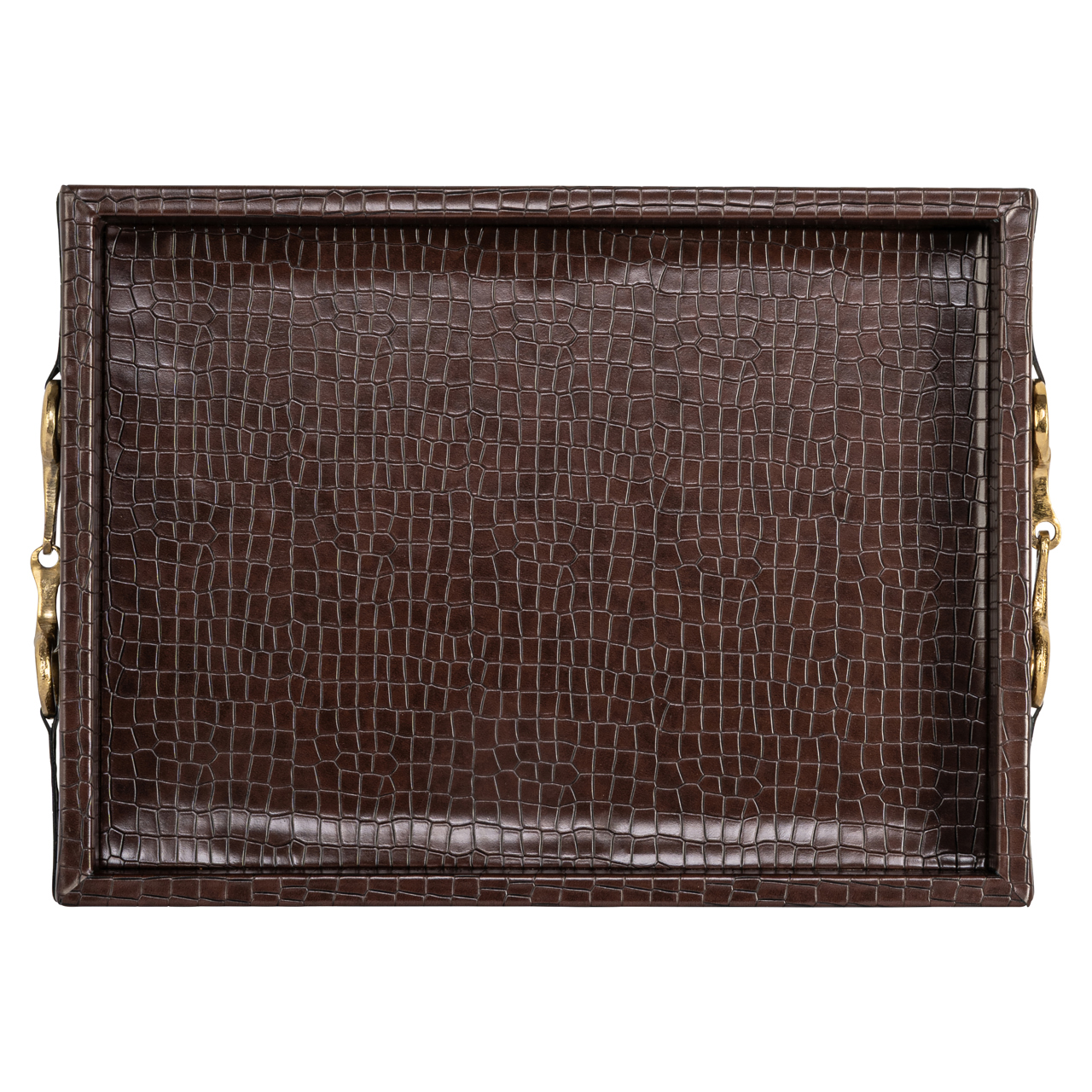 Richmond Interiors Dienblad Banks dark brown