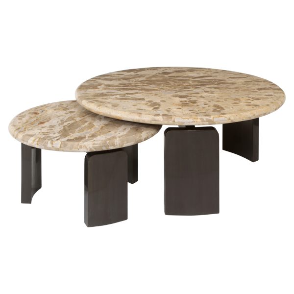 Richmond Interiors Salontafel Bayonne bronze (Set of 2)