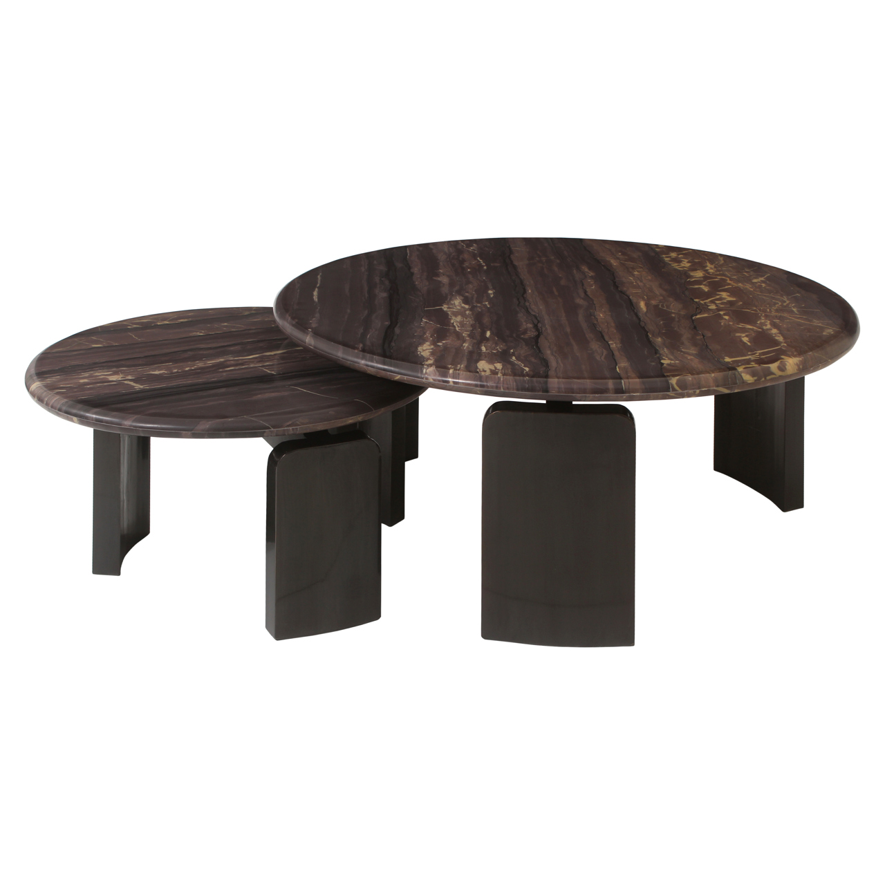 Richmond Interiors Salontafel Menton burgundy (Set of 2)