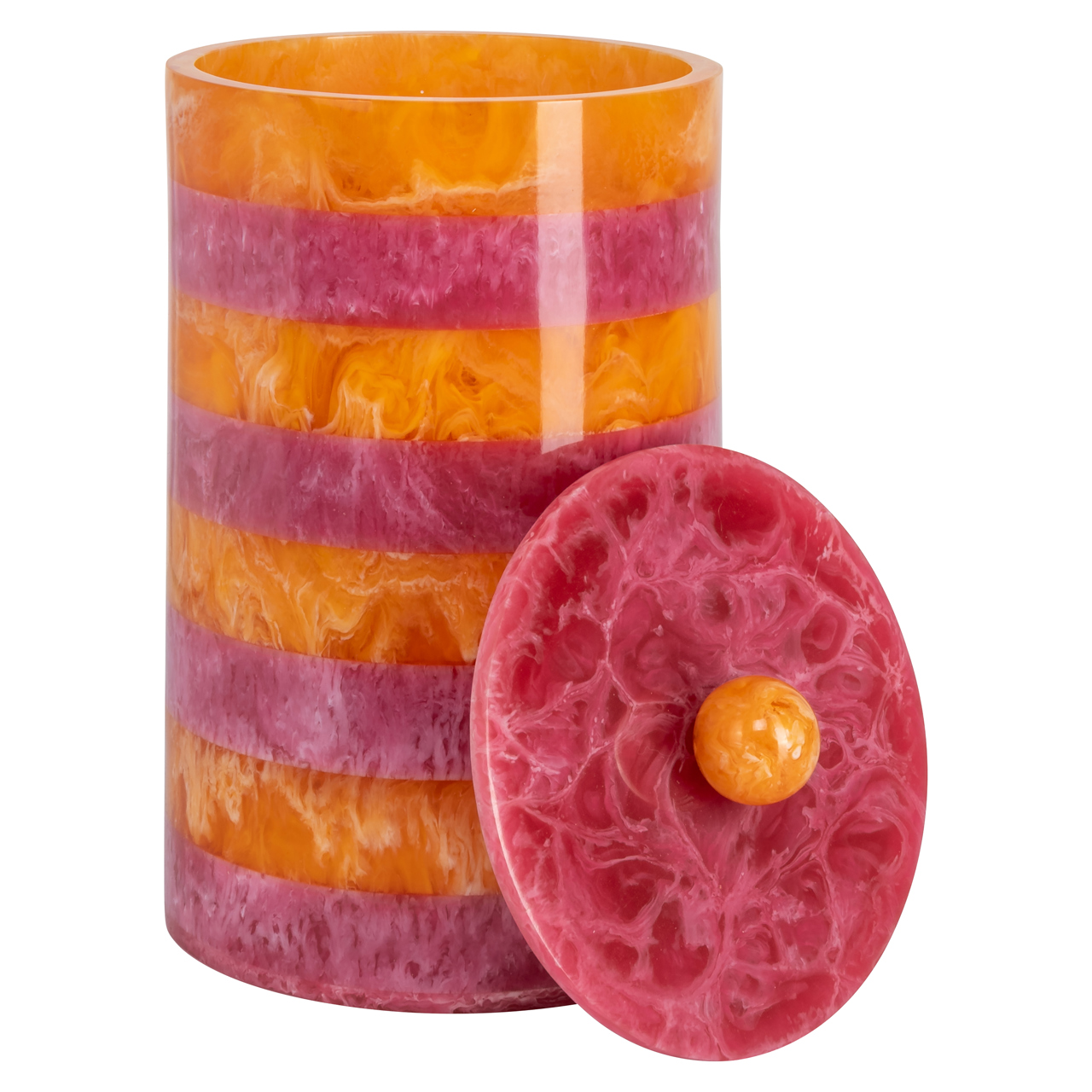 Richmond Interiors Opbergdoos Lilybelle pink/orange storage jar small