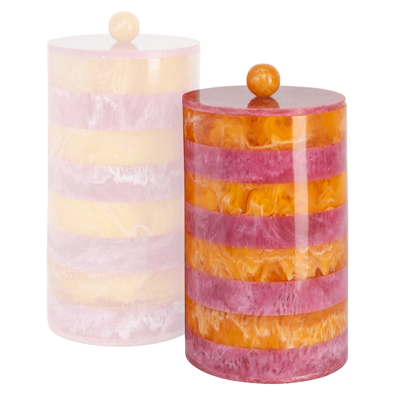 Richmond Interiors Opbergdoos Lilybelle pink/orange storage jar small