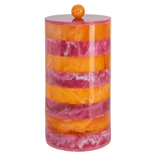 Richmond Interiors Opbergdoos Lilybelle pink/orange storage jar large