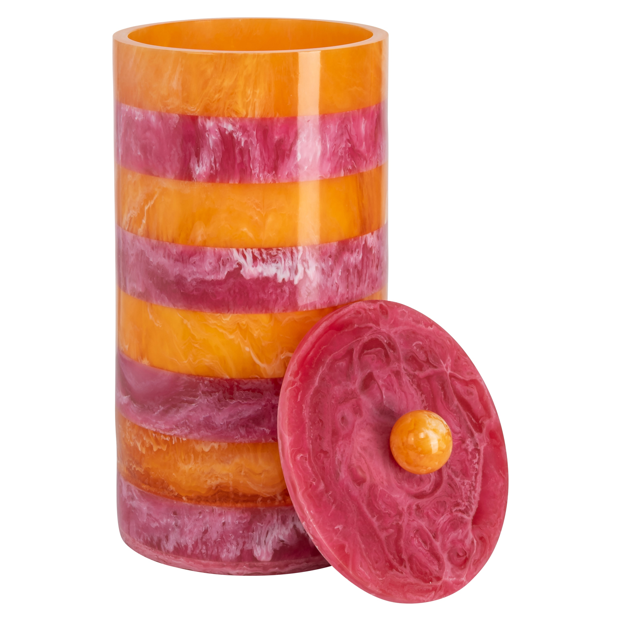 Richmond Interiors Opbergdoos Lilybelle pink/orange storage jar large