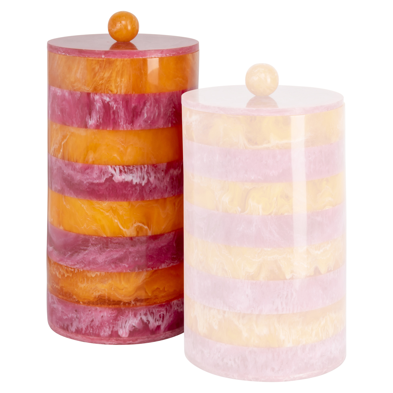 Richmond Interiors Opbergdoos Lilybelle pink/orange storage jar large