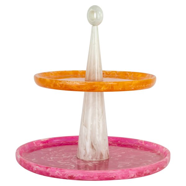 Richmond Interiors Taartplateau Posy pink/orange
