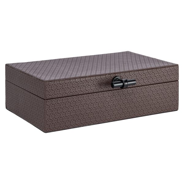 Richmond Interiors Opbergdoos Billie dark brown large