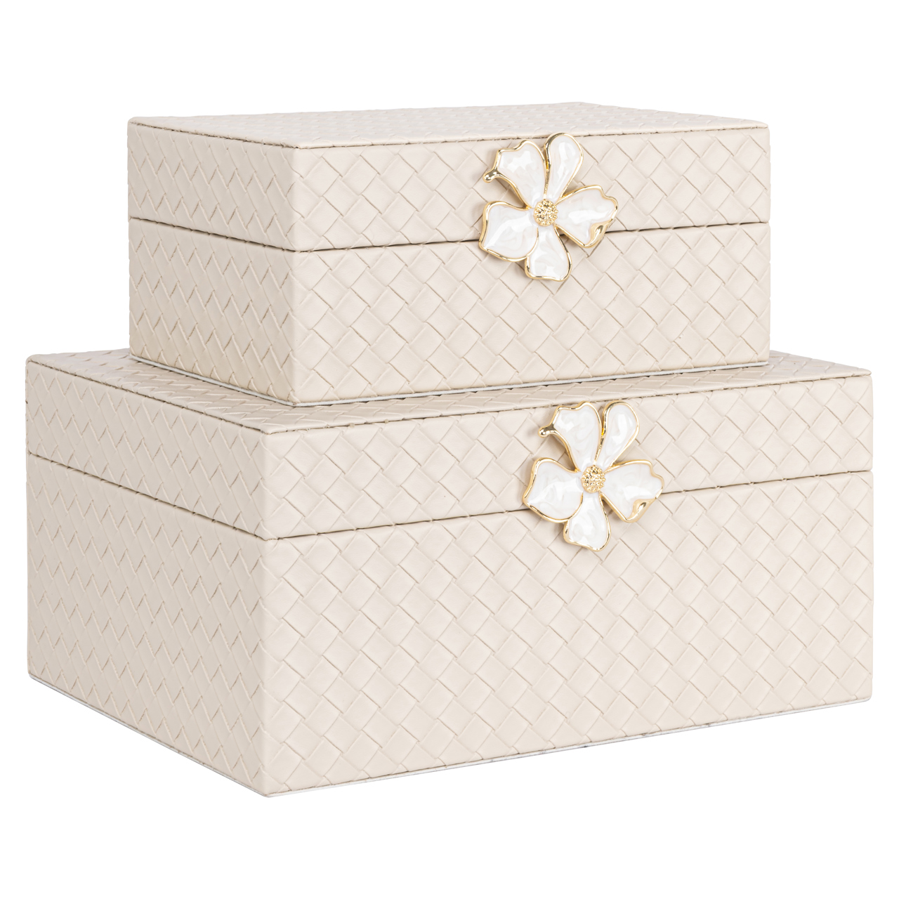 Richmond Interiors Opbergdoos Lillie ivory large