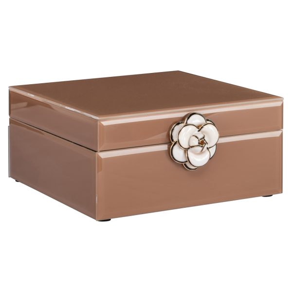 Richmond Interiors Opbergdoos Floral brown small