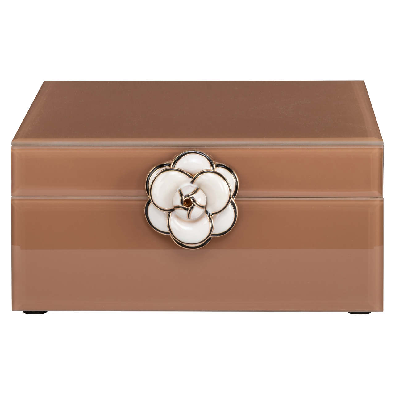 Richmond Interiors Opbergdoos Floral brown small