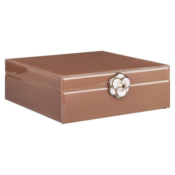 Richmond Interiors Opbergdoos Floral brown large