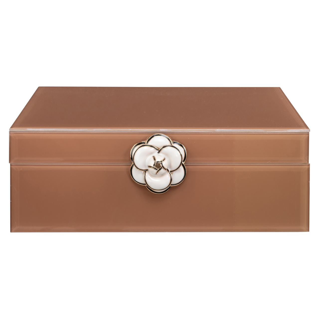 Richmond Interiors Opbergdoos Floral brown large
