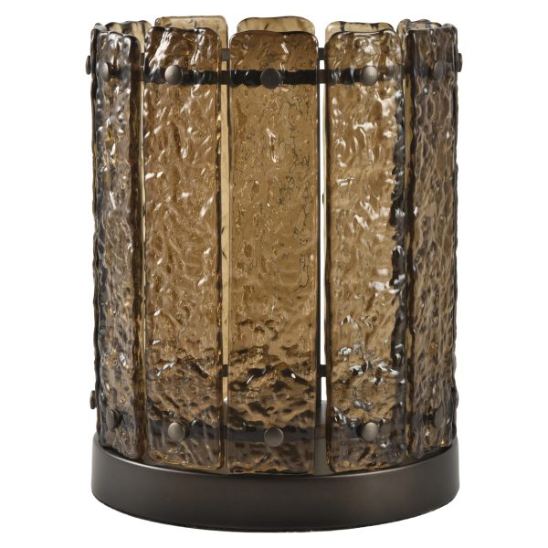 Richmond Interiors Windlicht Nuri brown small
