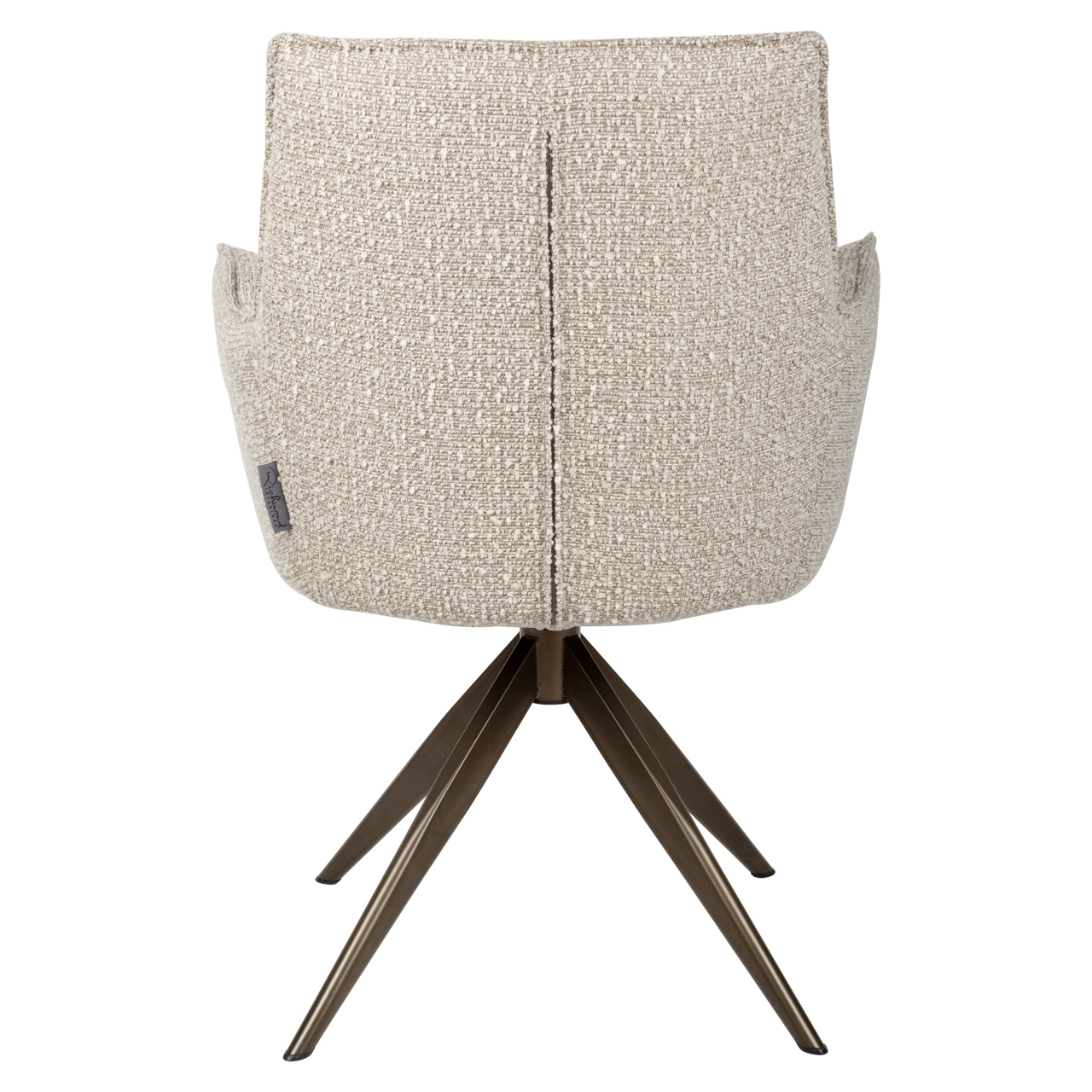 Richmond Interiors Eetkamerstoel Dakota natural chunky swivel with arm