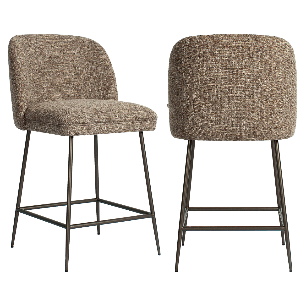 Richmond Interiors Counterstoel Pullitzer brown tweed