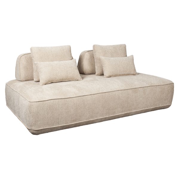 Richmond Interiors Bank Tudor natural boldweave 2,5-seater movable backrest