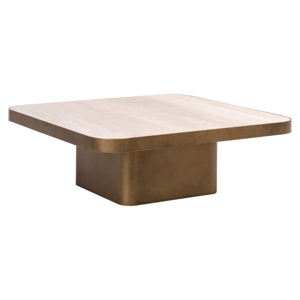 Richmond Interiors Salontafel Claridge beige 90x90 (cumulus)