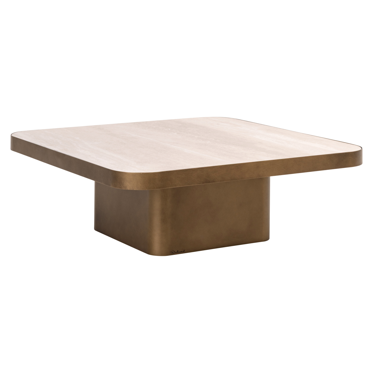 Richmond Interiors Salontafel Claridge beige 90x90 (cumulus)