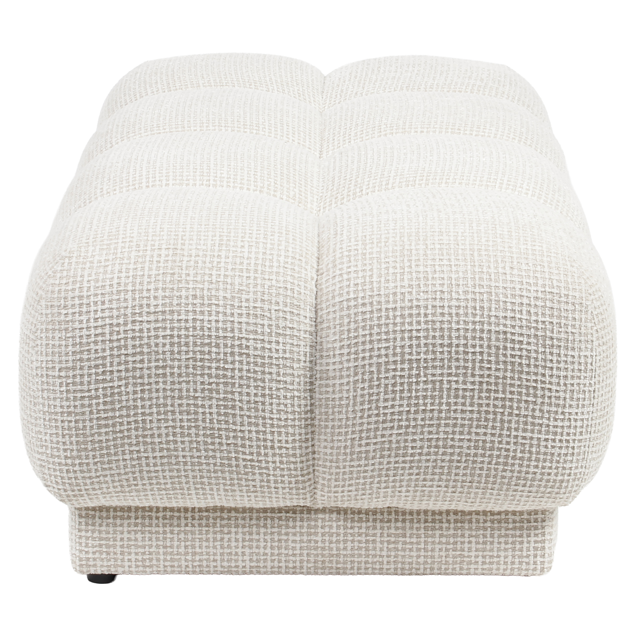 Richmond Interiors Poef & Voetenbank Noah beige blockweave