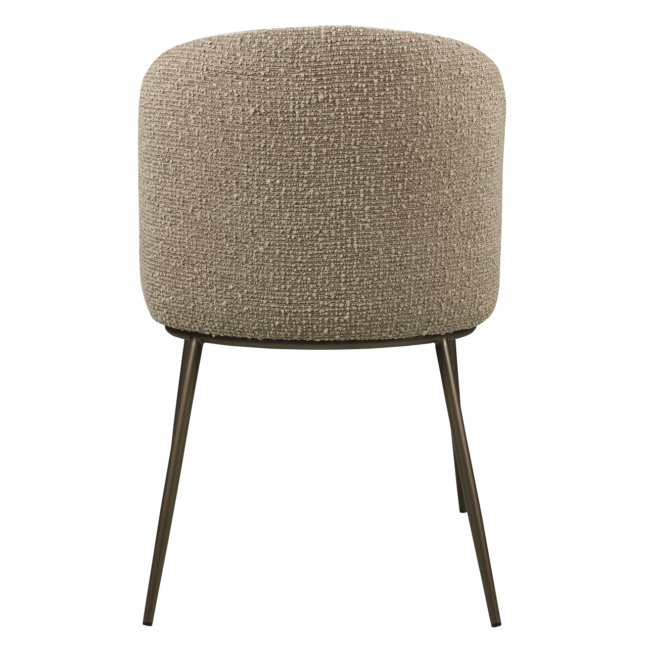 Richmond Interiors Eetkamerstoel Elvi mocca chunky fire retardant (Set of 2)