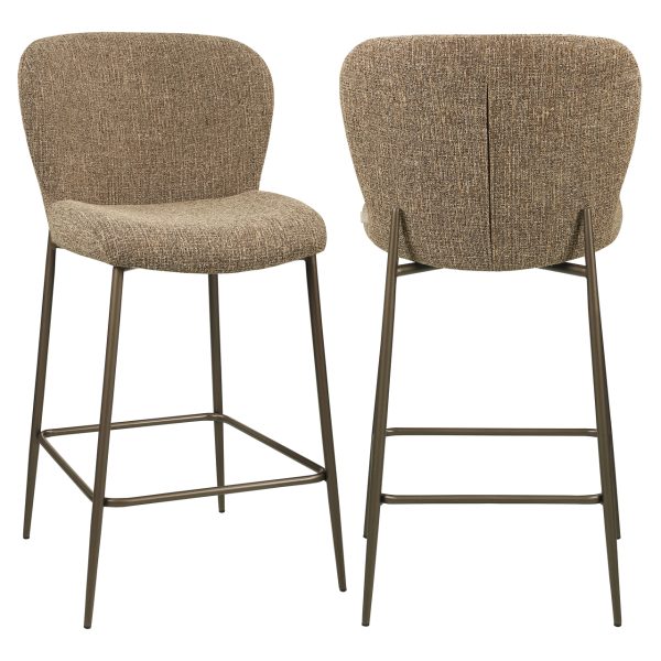 Richmond Interiors Counterstoel Odarby brown tweed fire retardant