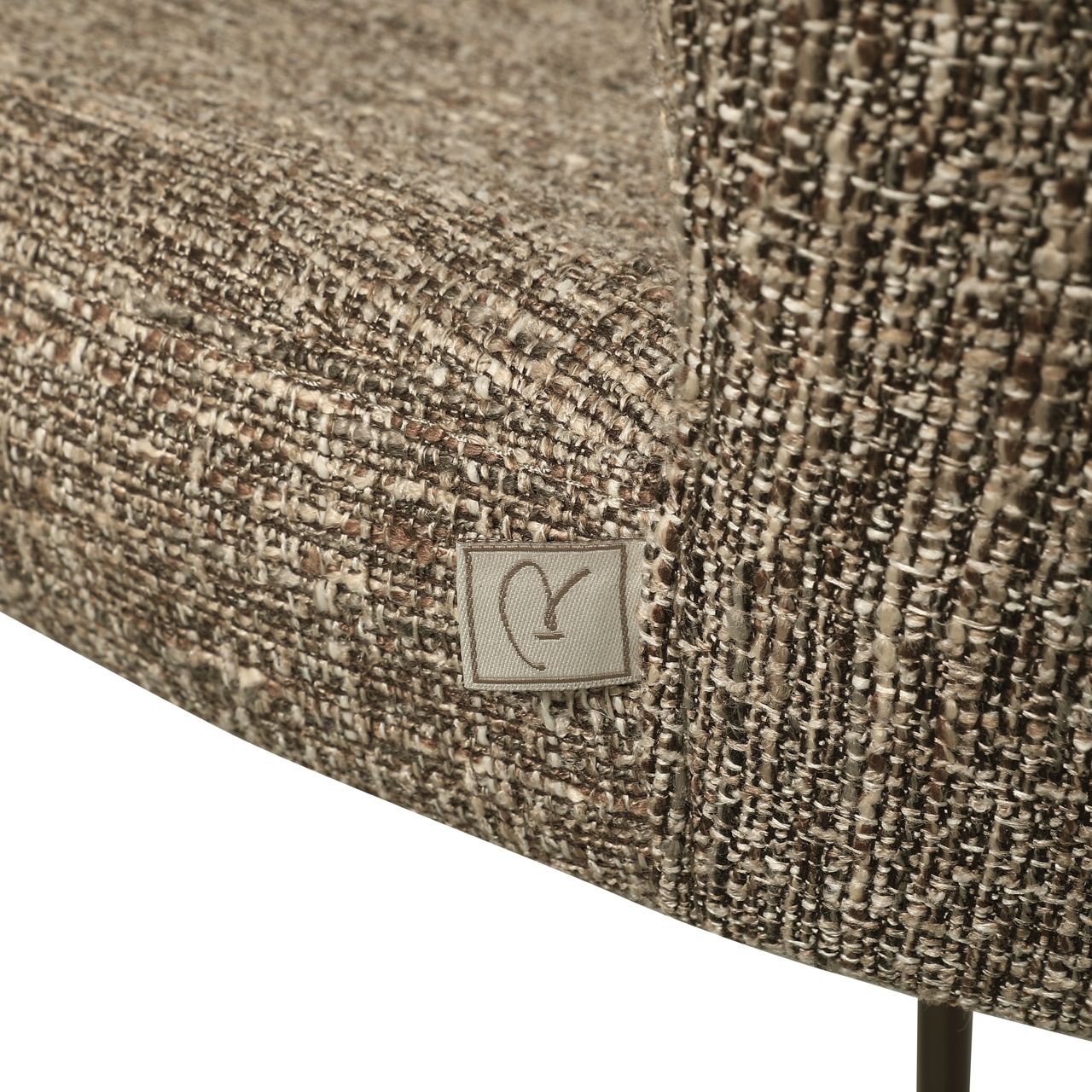 Richmond Interiors Counterstoel Odarby brown tweed fire retardant