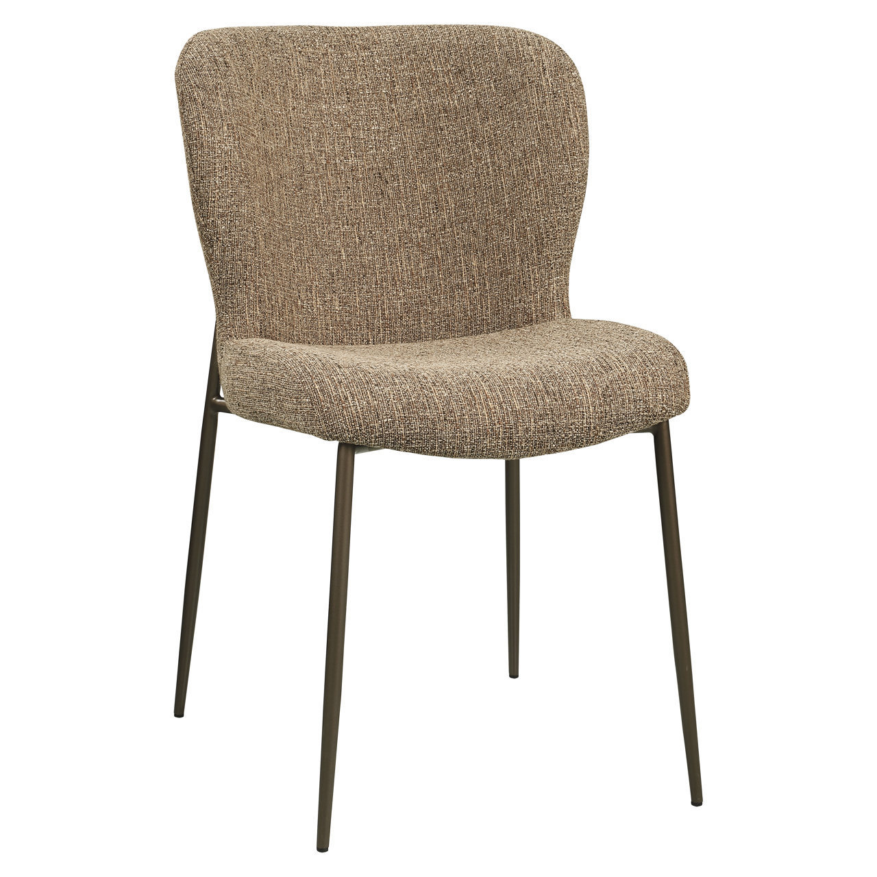 Richmond Interiors Eetkamerstoel Odarby brown tweed fire retardant (Set of 2)