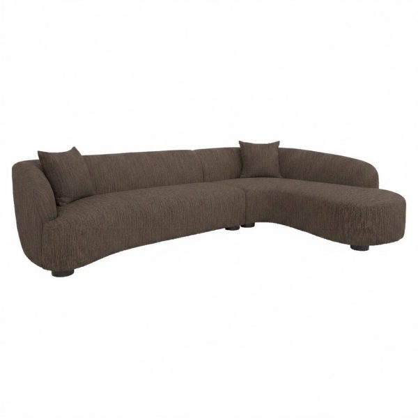 Richmond Interiors Bank Pandora brown chunky lounge right