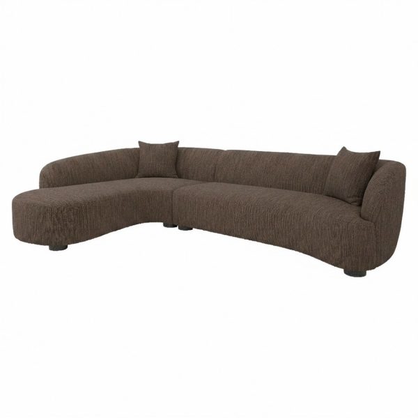Richmond Interiors Bank Pandora brown chunky lounge left