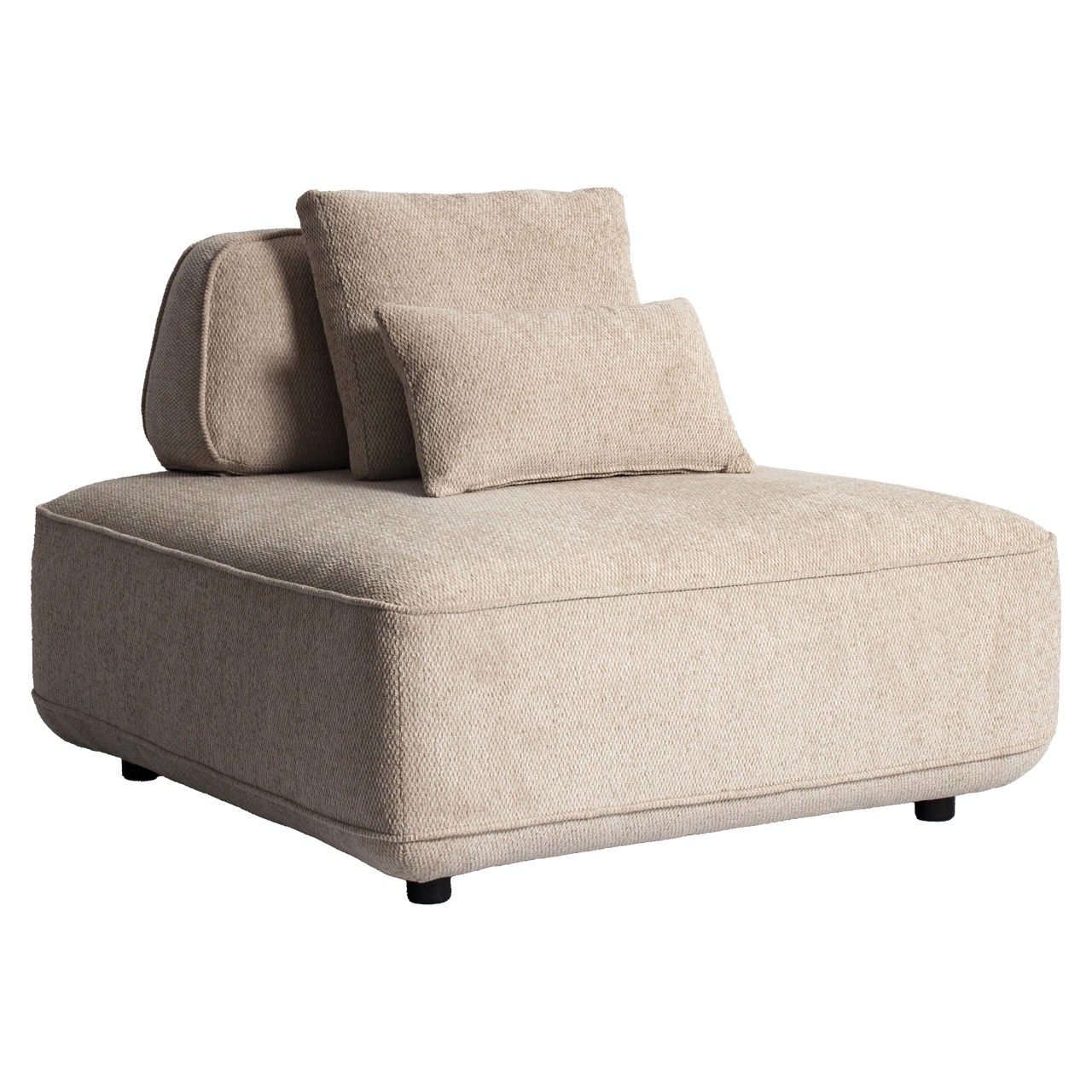 Richmond Interiors Bank Tudor natural boldweave 1-seater movable backrest