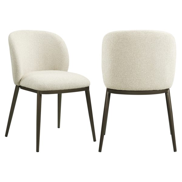 Richmond Interiors Eetkamerstoel Gandy biscotti fire retardant