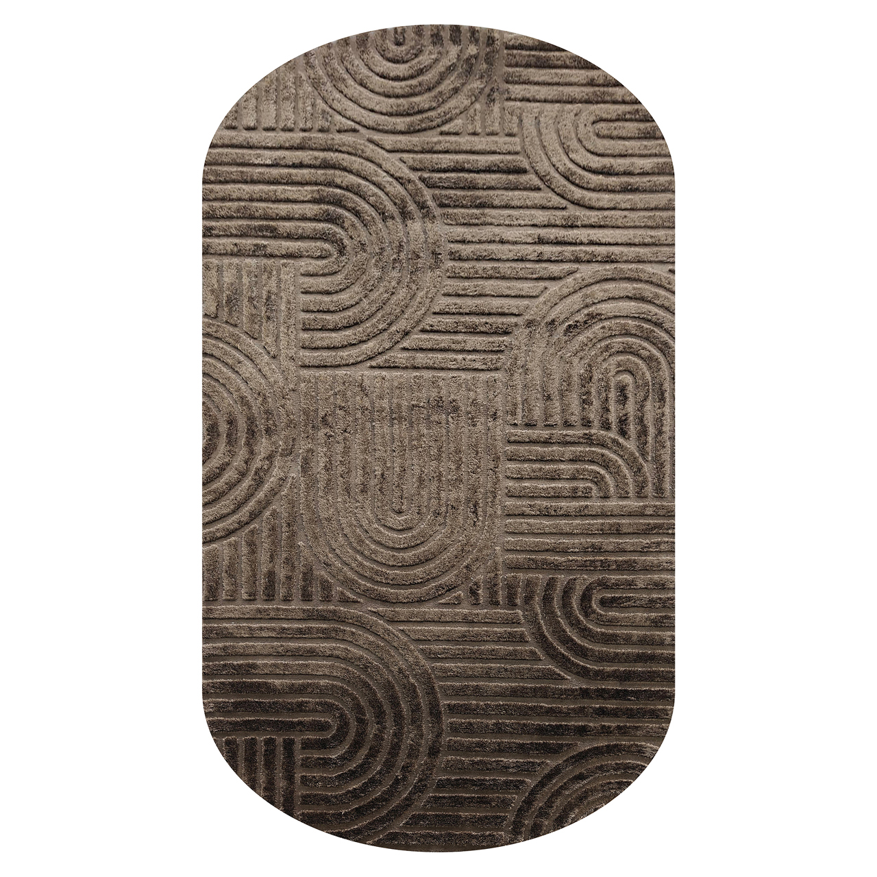 Richmond Interiors Vloerkleed Liff dark brown 200x350