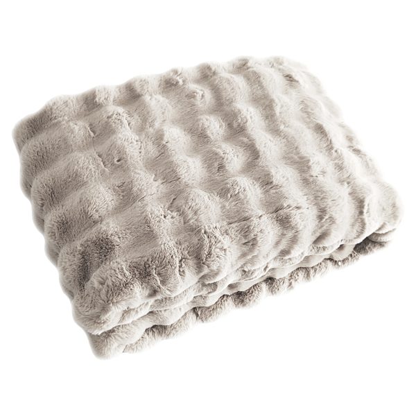 Richmond Interiors Plaid Cosy Fluff cream 200x300