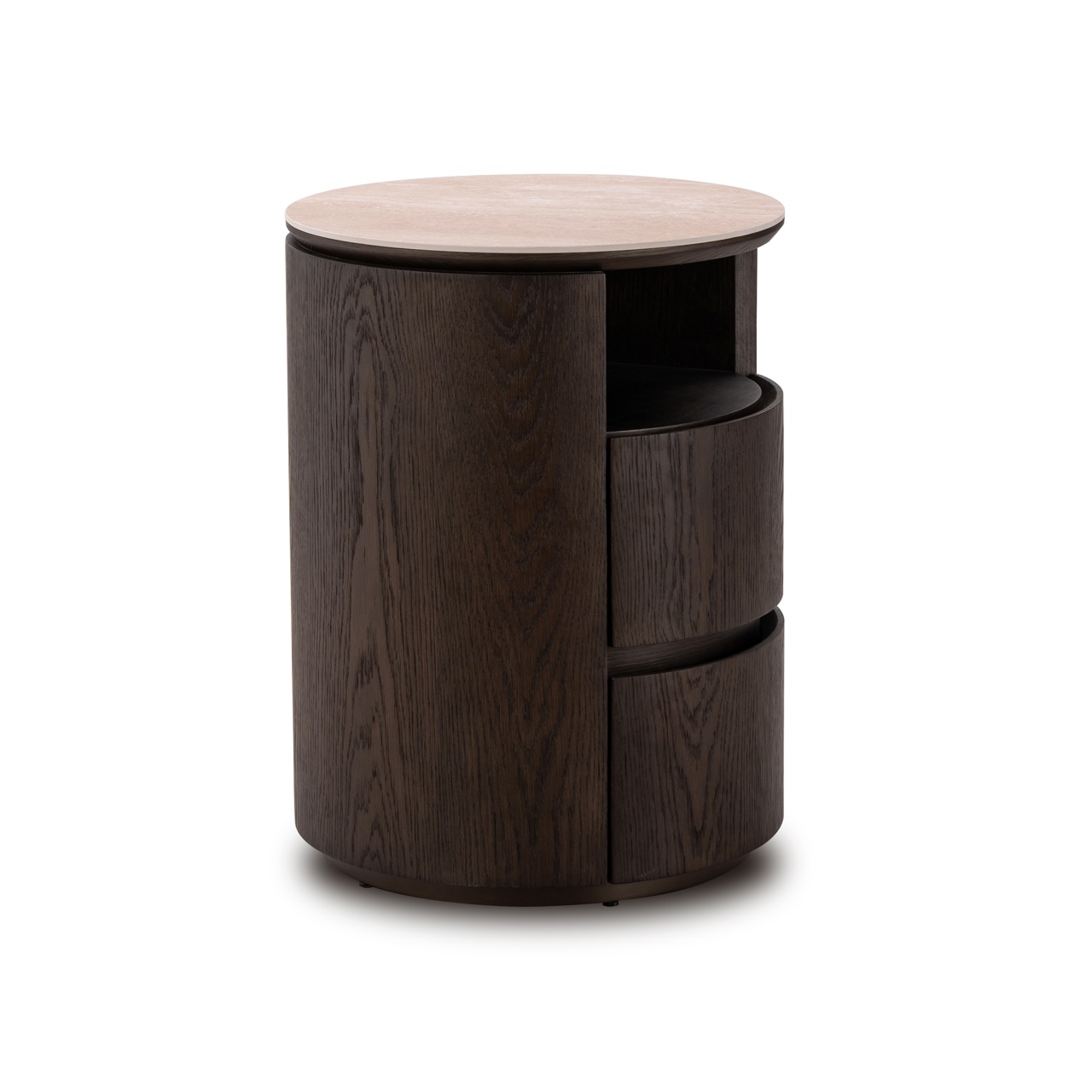 Richmond Interiors Nachtkastje Nando brown 2-drawers