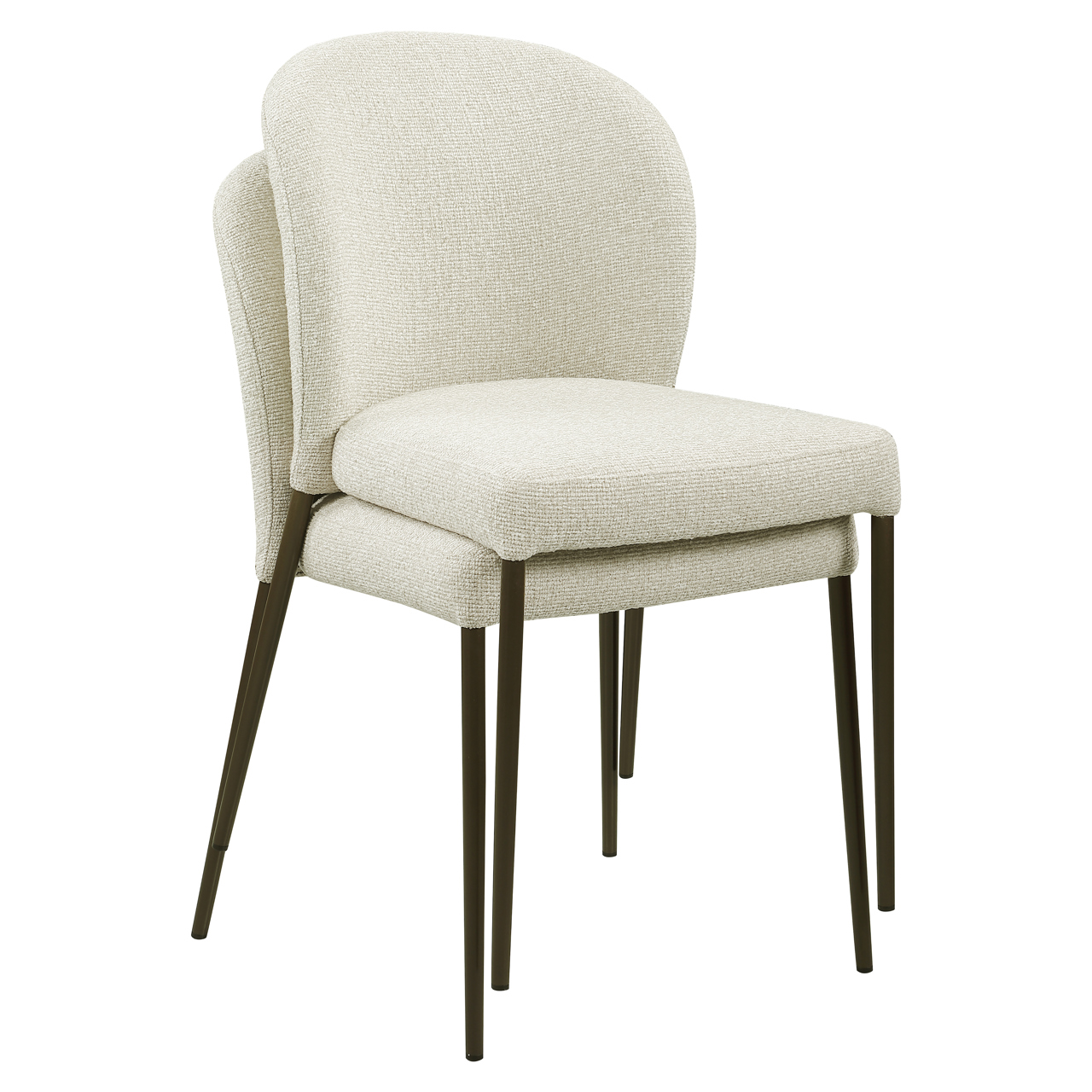 Richmond Interiors Eetkamerstoel Stacker biscotti fire retardant (Set of 2)