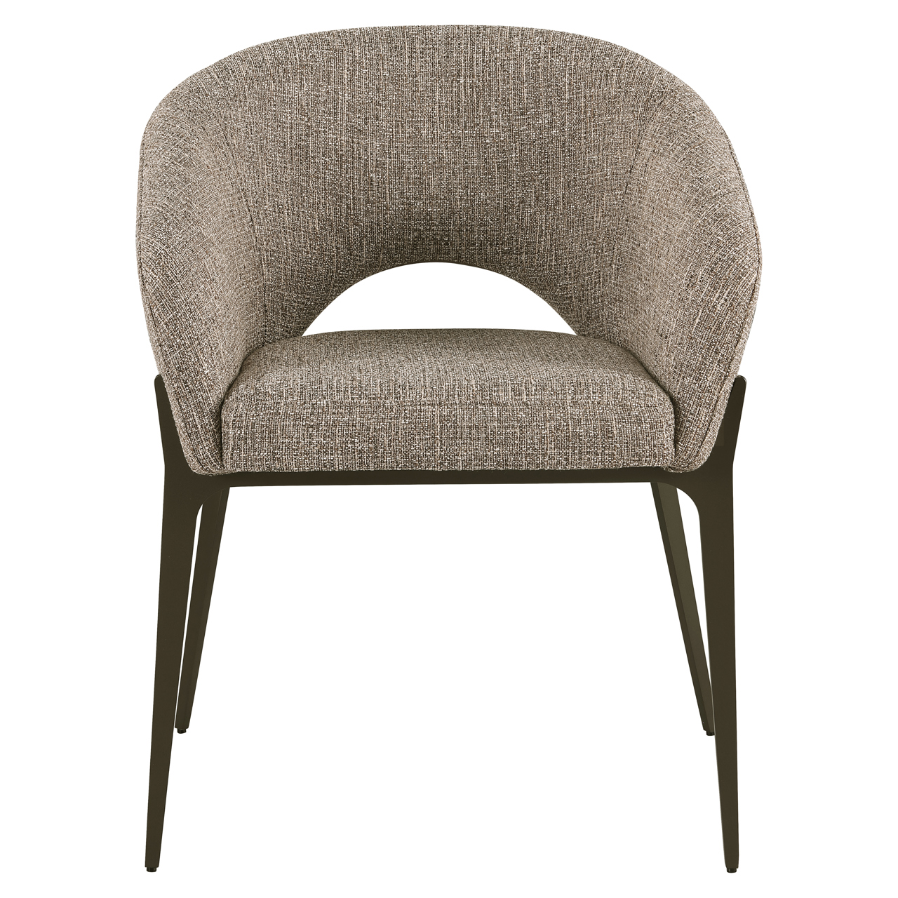 Richmond Interiors Eetkamerstoel Kenzi brown tweed