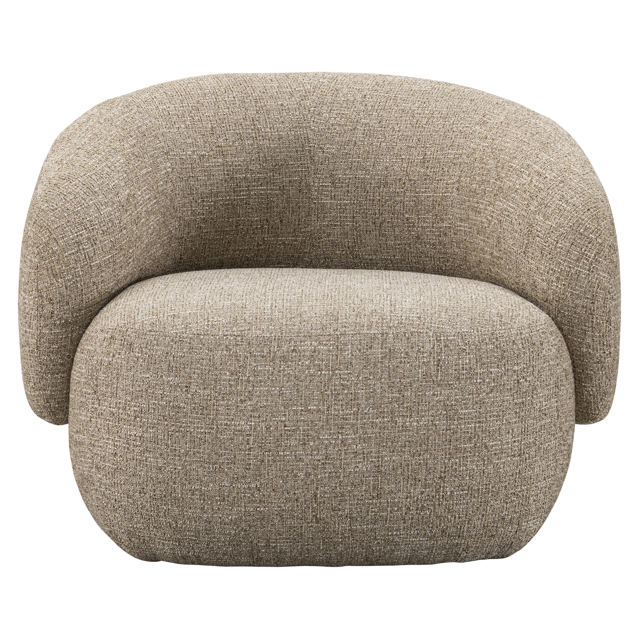 Richmond Interiors Lounge stoel Milano sand tweed fire retardant