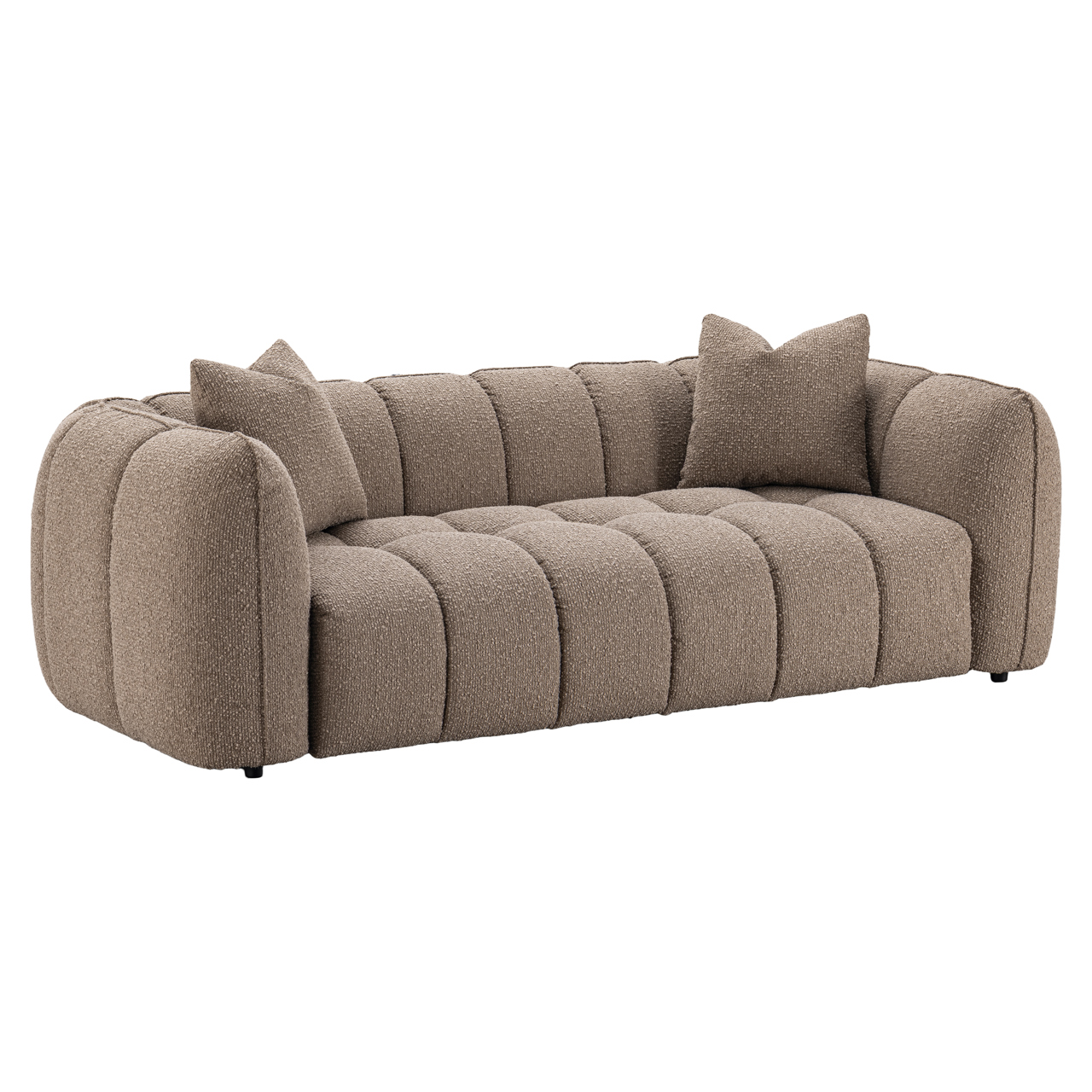 Richmond Interiors Bank Hogan mocca chunky 3-seater fire retardant