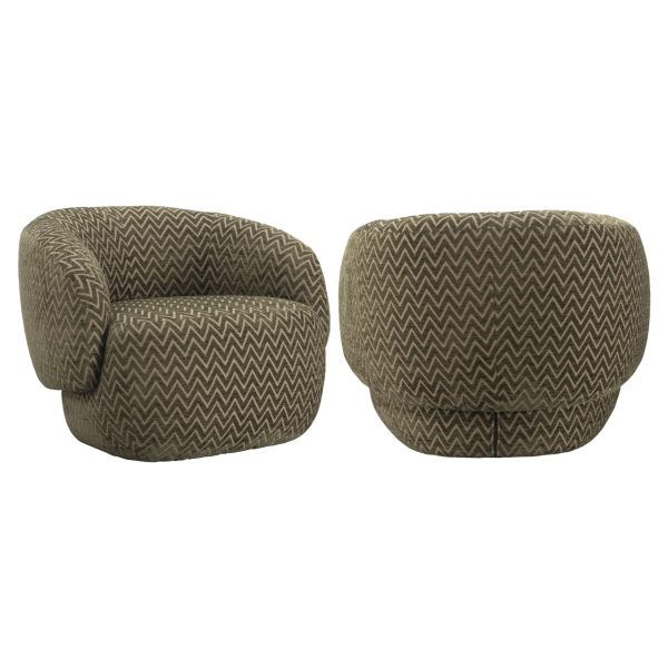 Richmond Interiors Lounge stoel Milano moss chevron