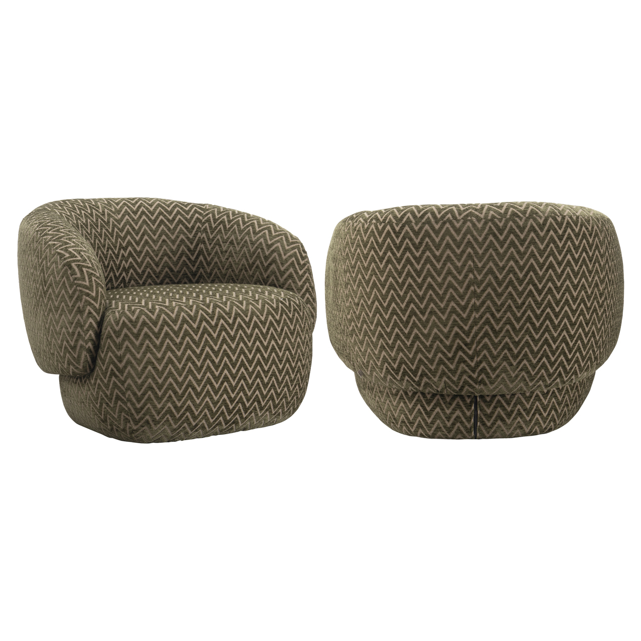 Richmond Interiors Lounge stoel Milano moss chevron