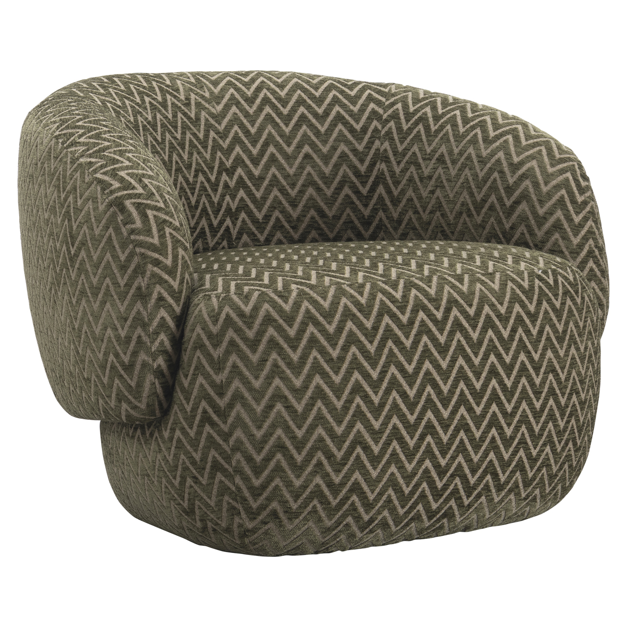 Richmond Interiors Lounge stoel Milano moss chevron