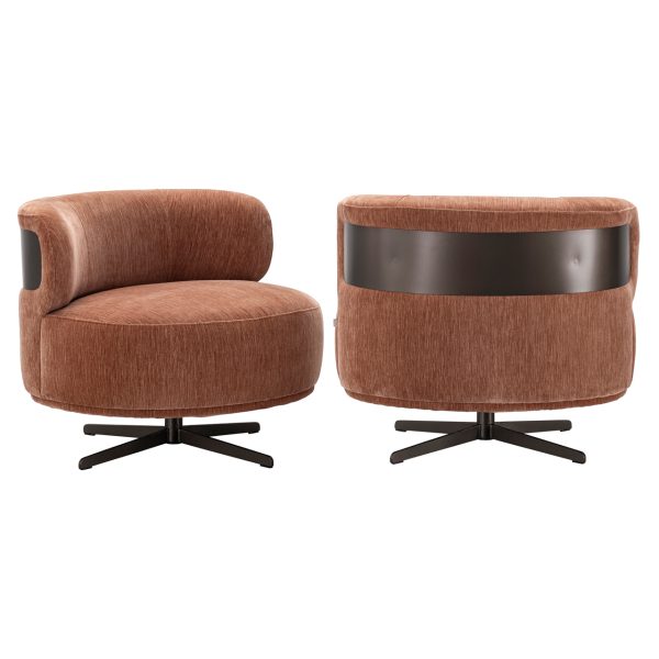 Richmond Interiors Lounge stoel Lauren be straight mocha mousse
