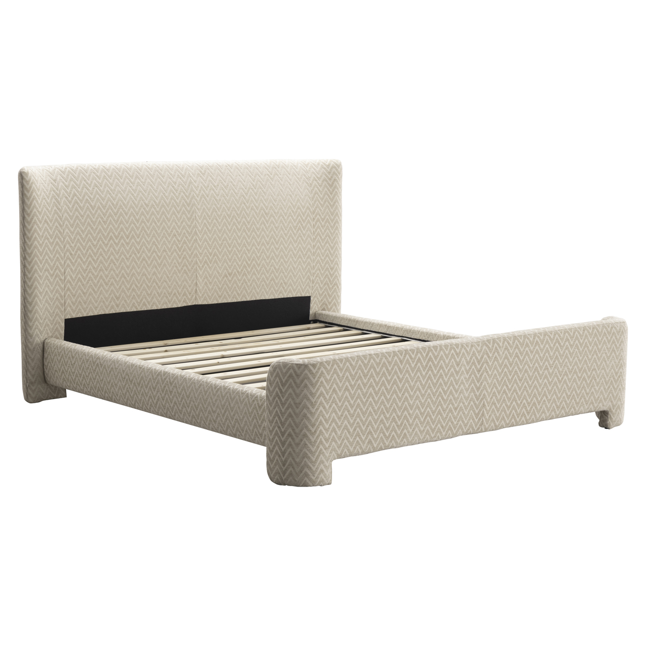 Richmond Interiors Bed Divana beige chevron 160x200