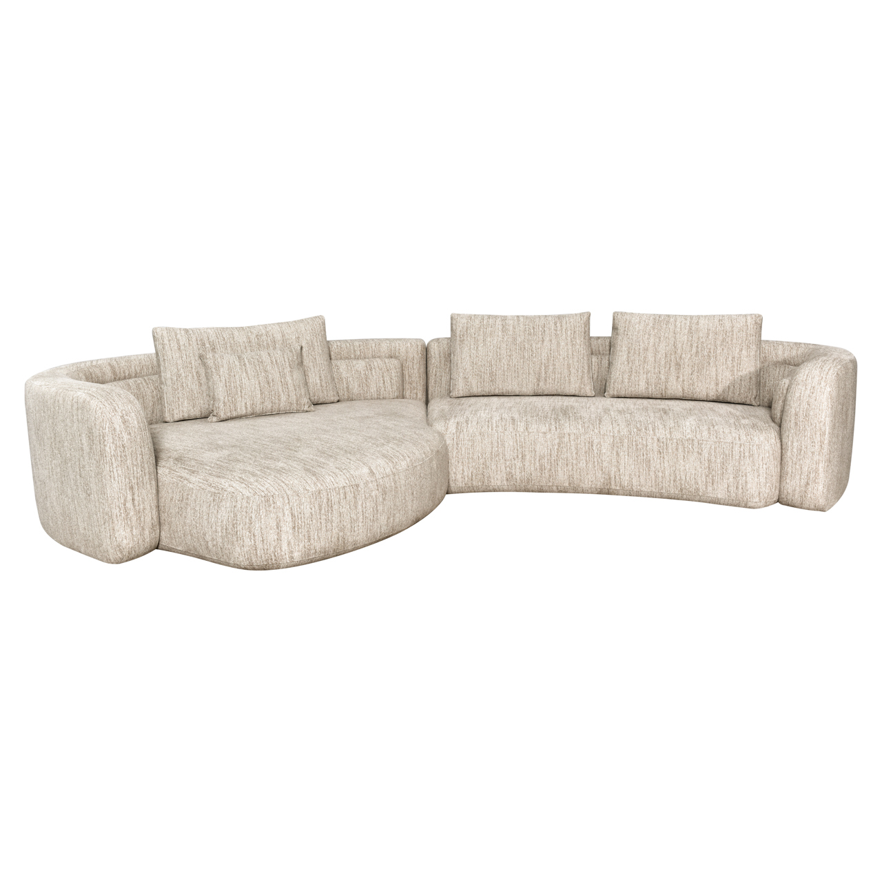 Richmond Interiors Bank Angusto natural softweave lounge left