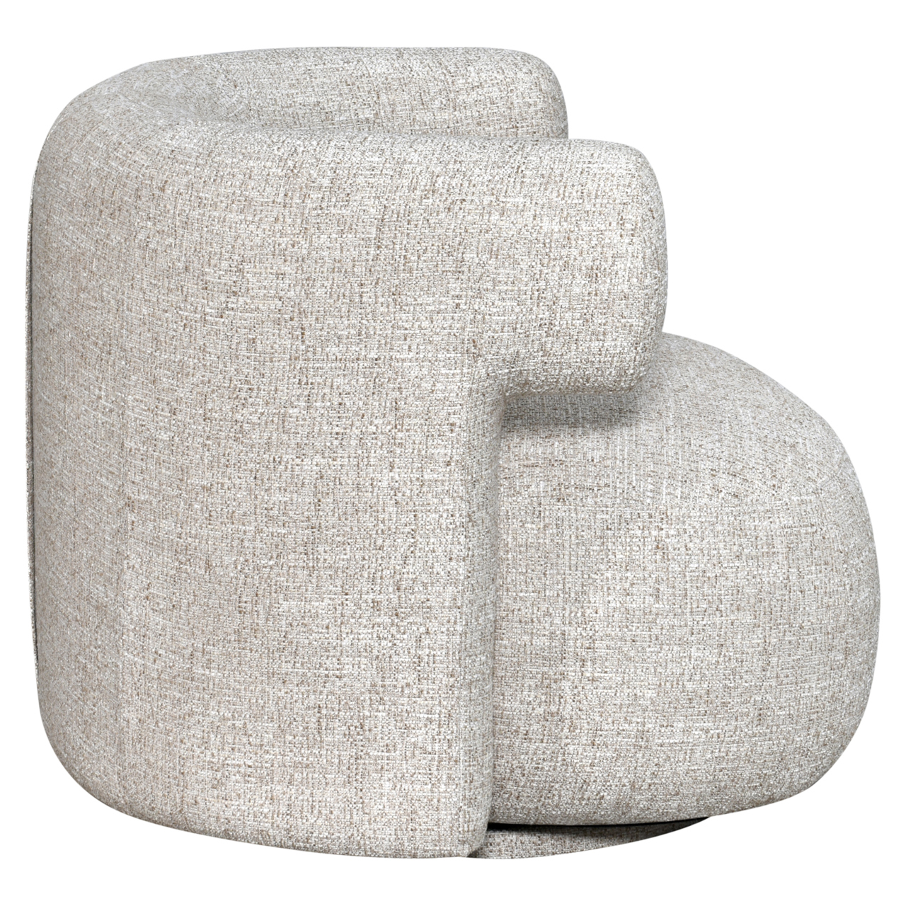 Richmond Interiors Lounge stoel Talley cream tweed swivel