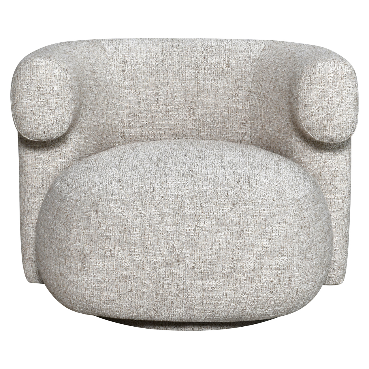 Richmond Interiors Lounge stoel Talley cream tweed swivel
