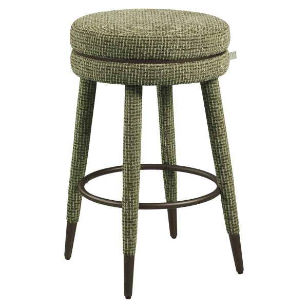 Richmond Interiors Counterstoel Tenashar green blockweave swivel