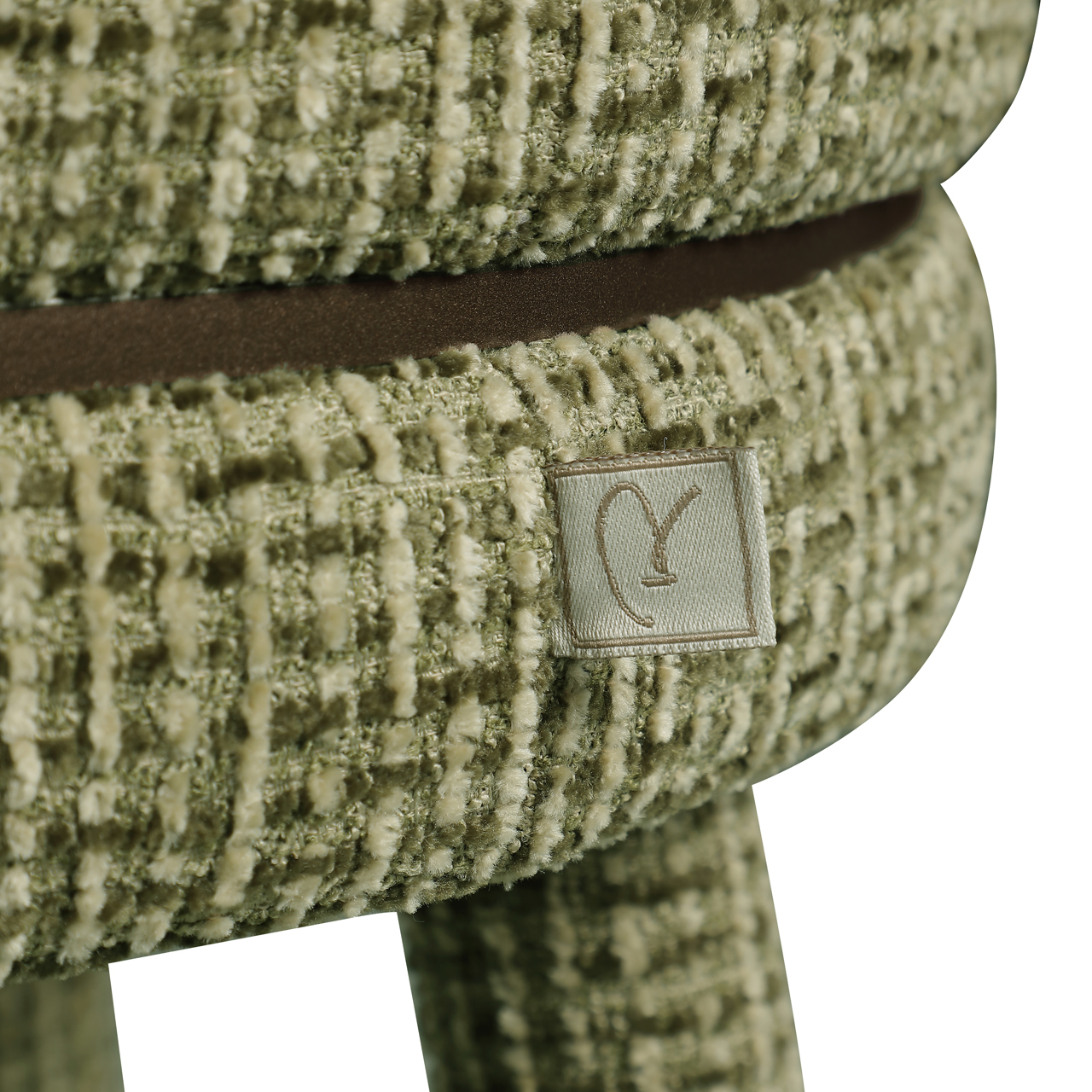 Richmond Interiors Counterstoel Tenashar green blockweave swivel